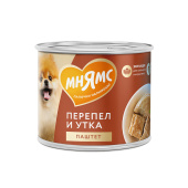 Мнямс 200гр Паштет из утки и перепела для собак СИЛЬНЫЙ ИММУНИТЕТ 