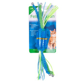 Игр Feline Cleanдля кошек Dental Конфетка прорезыватель с лентами, резина 