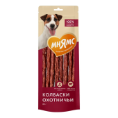 мнямс лак для собак колбаски ОХОТНИЧЬИ 80г