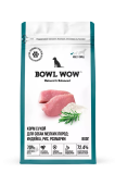 BOWL WOW 800 гр С/К Д/СОБАК МЕЛ ПОР С ИНДЕЙКОЙ, РИСОМ И РОЗМАРИНОМ