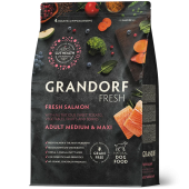 Grandorf dog adult филе лосося с бататом для собак средник и крупных пород 1 кг