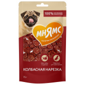Мнямс лакомство для собак Колбасная нарезка 75г (32048)