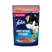 Феликс Аппетитные Кусочки Лосось 75гх26