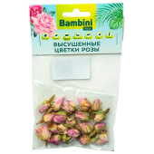 Лакомство Bambini Pets высушенные цветы розы для грызунов и кроликов, 10 г. (35011)