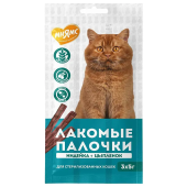Лакомство Мнямс лакомые палочки для стерил из инд и цыпл 3х5 г 