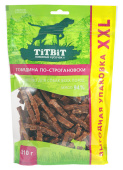 ЛАКОМСТВО TITBIT Д/СОБАК ГОВЯДИНА ПО-СТРОГАНОВСКИ XXL 310г ВЫГОДНАЯ УПАКОВКА 025536
