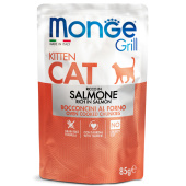 Monge Cat 85 гр Grill Pouch паучи для котят норвежский лосось 