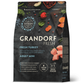 GRANDORF Fresh Dog 1кг  Adult Mini TurkeySweet Potato (Свежее мясо индейки с бататом для собак мелких пород) 																				