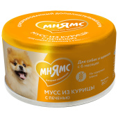 Мнямс Мусс 80 г КУРИЦА с печенью для соб и щен старше 6 мес
