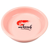 Миска Mr.Kranch керамическая для кошек 200 мл Креветочка, розовая (35002)