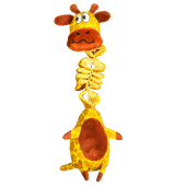Игрушка Mr.Kranch для собак Жираф с карманами под лакомство 36 см желтая (34007)