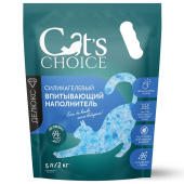 Наполнитель Силик 5л 2кг впит Cats choice с синими гранулами 