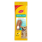 ЛАКОМСТВО Жевательный снек Dental Care с говядиной для собак средних пород 77 г