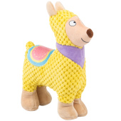 Игрушка Mr.Kranch для собак Лама плюшевая с пищалкой 20 см желтая (34003)