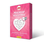 Коготки (Cliny) накладные д/кошек M прозрачные (40шт)