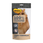 ЛАКОМСТВО Мнямс для собак Уши говяжьи 85г (30004)