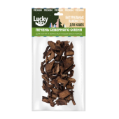 Лакомство для кошек Lucky bits Печень оленя Новогодняя коллекция 30 г (Лаки битс)