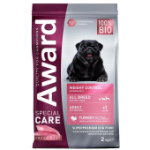 AWARD 2кг.SPECIAL CARE Weight Control для взрослых собак всех пород для контроля веса со свежим мясом индейки 2кг (35002, 01.01.0001 0:00:00)