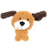 Игр AROMADOG Собачка BIG HEAD 18 см с пищалкой, рыжая