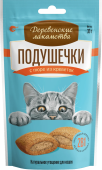 ДЕРЕВЕНСКИЕ ЛАКОМСТВА Д/КОШЕК ПОДУШЕЧКИ С ПЮРЕ ИЗ КРЕВЕТОК 30г 79207781