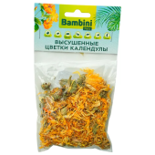 Лакомство Bambini Pets высушенные цветки календулы для грызунов и кроликов, 10 г. (35008)