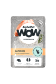 AlphaPet WOW 85г. пауч ципленок кусочки в соусе д/кошек 
