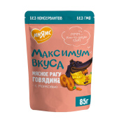 Мнямс пауч 85гр мясное рагу с гов и морк для собак Максимум вкуса 85 г (31029)