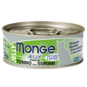 Monge jelly Adult cat конс 80г для вз кошек с тунцом и сурими