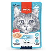 Wanpy Cat Дополнительный консервированный корм пауч для кошек тунец в собственному соку 70 г (36003)