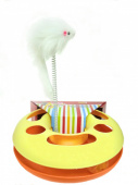 Игр 207904 трек-круг с мышью на пружинеЧистый котик 25 см х 7,5см желтый