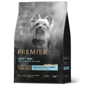Premier dog 3кг salmon-turkey adult mini