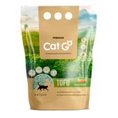 Наполнитель 6л 2,5кг Cat Go TOFU Комкующийся ТОФУ Зеленый чай 