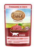 Natures Table говядина соус 85г/24