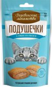 Дерев Лак Д/КОШЕК ПОДУШЕЧКИ С ПЮРЕ ИЗ ЛОСОСЯ 30г 