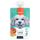 Лак Wanpy Dog 90гр Мясной мусс из ягненка и моркови с горохом 