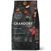 GRANDORF Fresh Cat 2кг STERILISED LambSweet Potato (Свежее мясо ягненка с бататом для стерилизованных кошек) 												