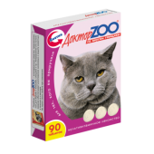 ДокторZoo витамины 90таб, говядина д/кошек (акция +50%)