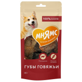 Лакомство Мнямс На каждый день для собак Губы говяжьи 80 г (35039)