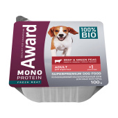 AWARD конс 100гр Monoprotein для вз соб паштет из говядины с зеленым горошком 