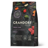 Grandorf fresh cat adult (свежее мясо ягненок с бататом для кошек) 400г