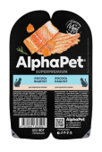 AlphaPet Superpremium (АльфаПет) 0,08кг паштет с лососем для кошек (653595)