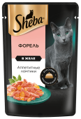 Шеба 75 гр вз.кош желе форель 28*75г