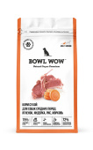 BOWL WOW  10кг (Цена за 1 кг)С/К Д/СОБАК СРЕДНИХ ПОРОД С ИНДЕЙКОЙ, ЯГНЕНКОМ, РИСОМ И МОРКОВЬЮ 10кг 1849