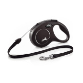 Рулетка (Flexi) Classic S трос 5м до 12кг черный