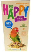 Корм MR HAPPY сухой для средних попугаев 400 г