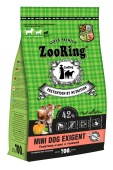 Полнорационный сухой корм для взрослых собак мини пород Zooring Mini Dog Exigent Телятина и рис с тыквой 700 гр.