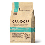 GRANDORF CAT 400гр 4 Meat PROBIOTIC INDOOR (4 мяса с пробиотиками для кошек										