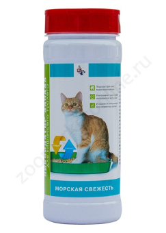 ЛИКВИДАТОР ЗАПАХА ДЛЯ КОШАЧЬЕГО ТУАЛЕТА МОРСКАЯ СВЕЖЕСТЬ КИСКА 600гр