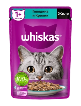 Виск желе говяд/кролик 28*75г, 10233122