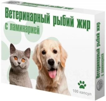 Вака: Рыбий жир в капсулах с водорослями (100шт)
